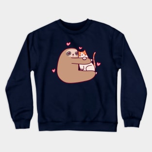 Sloth Loves Cat Crewneck Sweatshirt